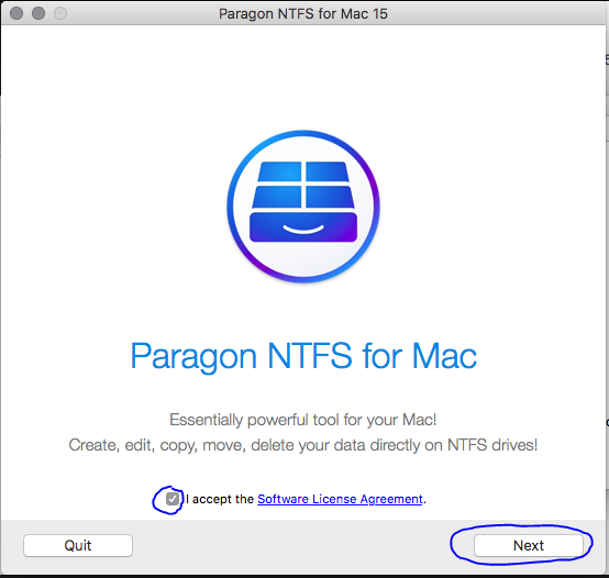 install paragon ntfs for mac os x